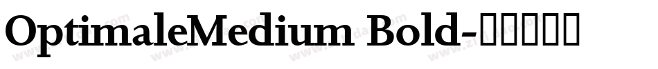OptimaleMedium Bold字体转换